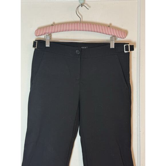 Theory Black Wide Leg Pants Trousers Size 32/29 mid Slant Pockets Career Dress - Picture 5 of 7